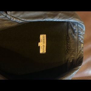 Giorgio Armani leatherjacket motorcycle